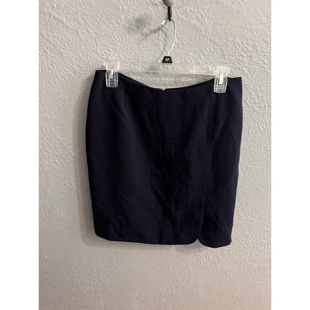 Women's‎ Navy Midi Skirt Petite Sophisticate Size 10P